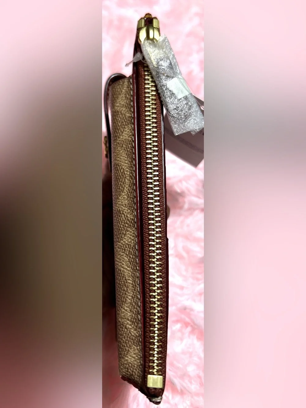 Coach Signature Canvas Essential Phone Wallet/ Amber